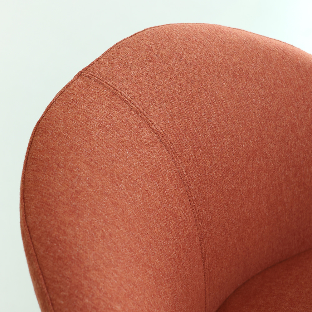 도브 라운지 체어. Dove lounge chair (다크오렌지)
