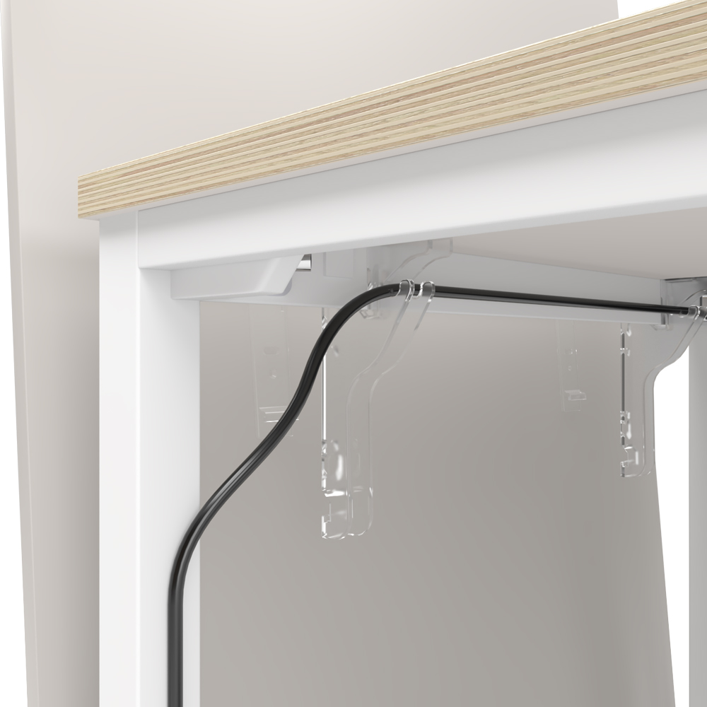 목재 풀스크린 (크림화이트)