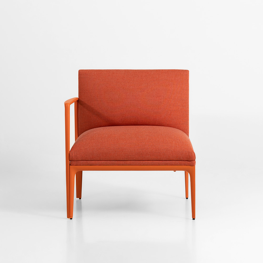 팜 알루미늄 암 소파[R]. Fam Aluminum Arm Sofa[Right]