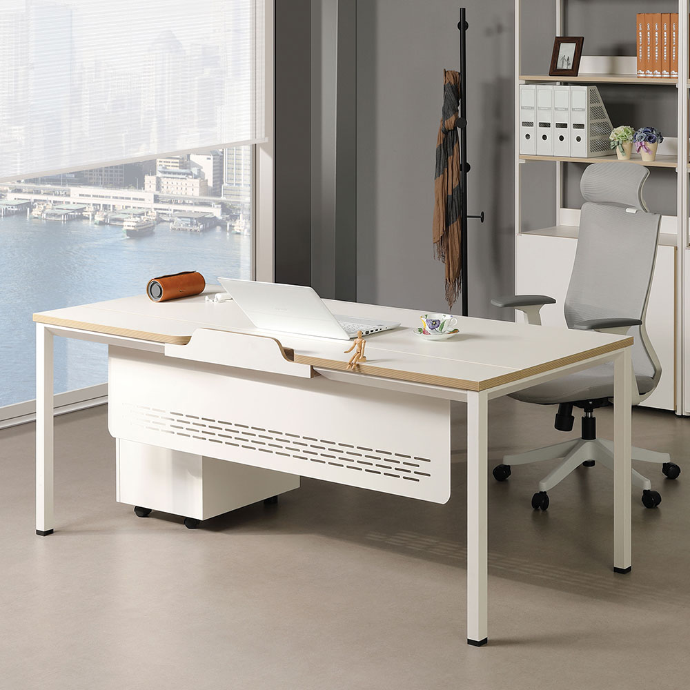 알테라 기본형 트레이 책상(크림화이트)