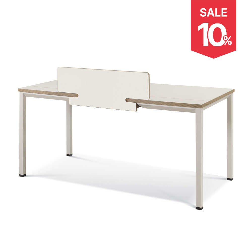 알테라 확장형 트레이 책상(크림화이트)