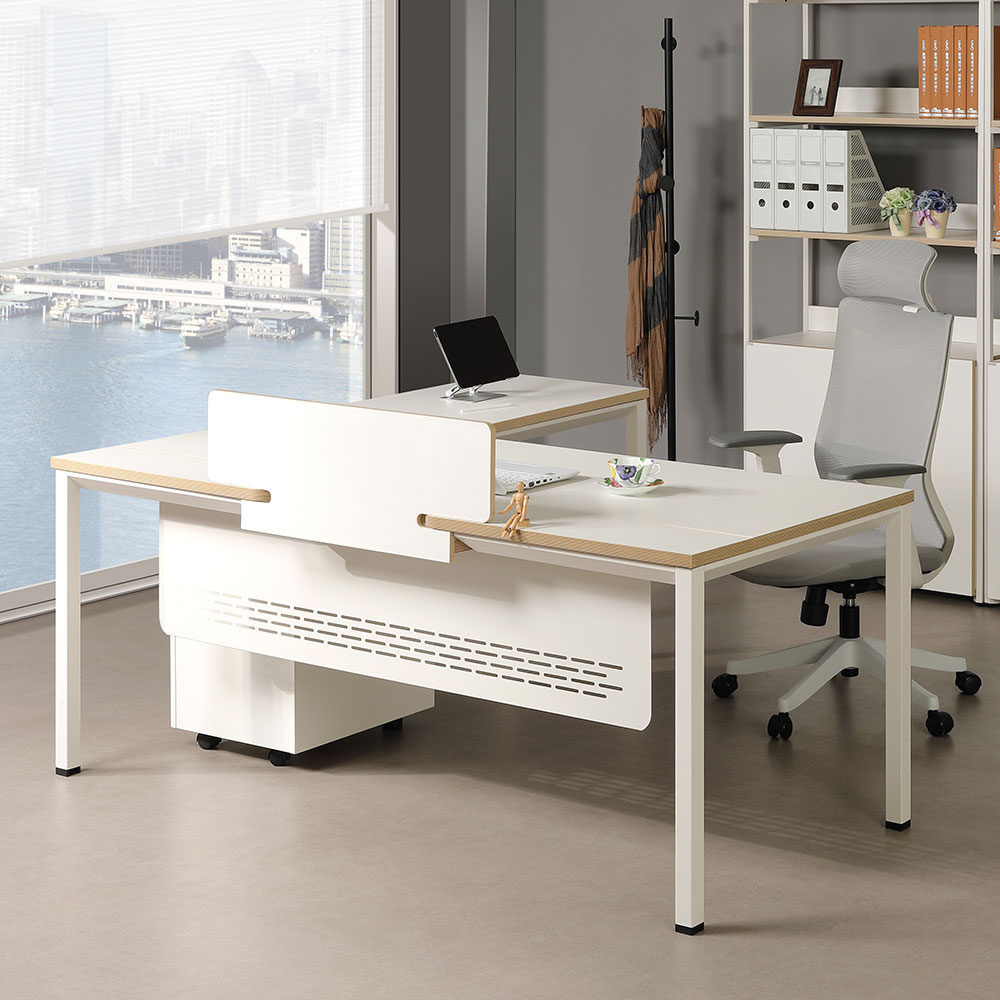 알테라 확장형 트레이 책상(크림화이트)