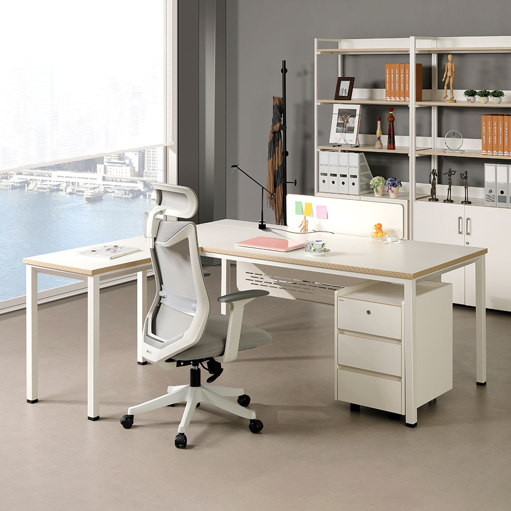 알테라 확장형 트레이 책상(크림화이트)