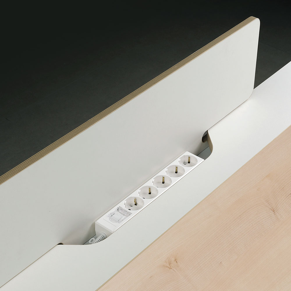 알테라 확장형 트레이 책상(메이플)