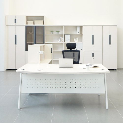 에이라인 팀장용책상(타공가림판)